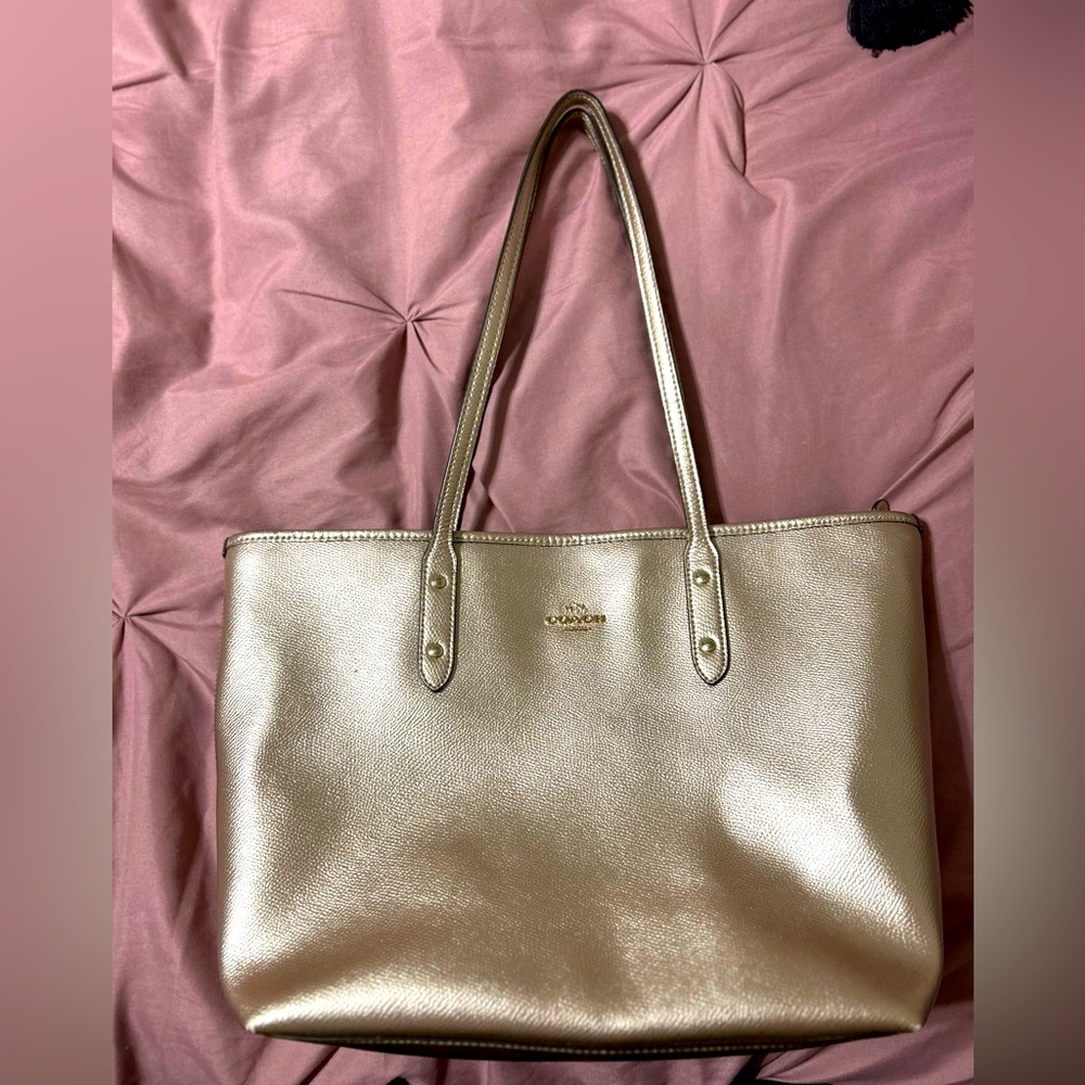 Champagne color Coach Purse!